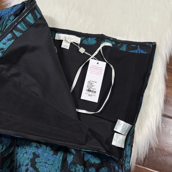 Lilly Pulitzer Women's Size 10 Lagoon Berry Brocade Camilo‎ Strapless Corset Top - Picture 5 of 10